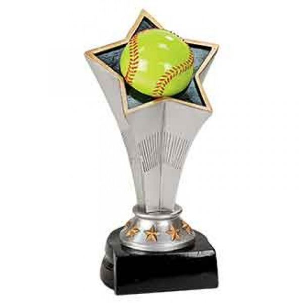 Softball Rising Star Resin Trophy