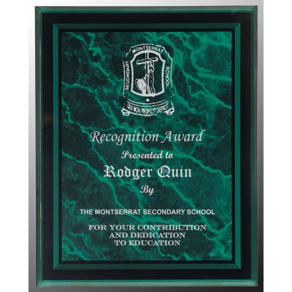 Silver Glass Acrylic Award