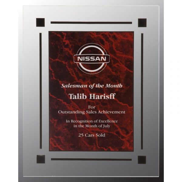 Silver Glass Acrylic Award